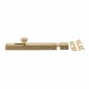 Atlantic Solid Brass Surface Door Bolt 6" - Satin Brass