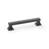 Alexander & Wilks - Jesper Square Cabinet Pull Handle - Dark Bronze PVD - Centres 128mm