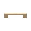 Heritage Brass Cabinet Pull Metro Design 96mm CTC Satin Brass Finish