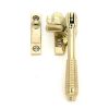 Polished Brass Night-Vent Locking Reeded Fastener (Steel Window)