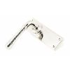 Polished Nickel Hammered Newbury Lever Latch Set