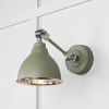 Smooth Nickel Brindley Wall Light in Tump