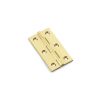 Alexander & Wilks - Heavy Pattern Solid Brass Cabinet Butt Hinge - Satin Brass - 2.5"