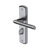 Sorrento Door Handle for Bathroom Mercury Design Apollo finish