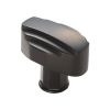 Art Deco Knob - Matt Black