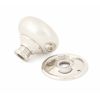 Polished Nickel Mushroom Mortice/Rim Knob Set