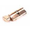 Polished Bronze 35/35 5pin Euro Cylinder/Thumbturn KA