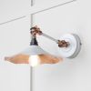 Smooth Copper Flora Wall Light in Flock