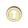 Heritage Brass Euro Profile Cylinder Escutcheon Polished Brass finish