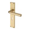 Heritage Brass Octave Reeded Lever Lock Satin Brass finishUK Design Registration Number 6234528