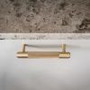 PULL BAR / MEDIUM 260MM / CROSS / BRASS