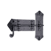 Victorian Cabinet Lock Matt Black