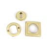 Satin Brass Round Escutcheon (Square)