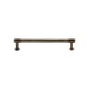 Heritage Brass Cabinet Pull Phoenix Design with 16mm Rose 128mm CTC Antique Brass finish