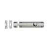 Heritage Brass Door Bolt Flat 4" Polished Nickel finish