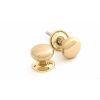 Polished Brass Mushroom Mortice/Rim Knob Set