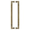 Heritage Brass Door Pull Handle Bauhaus Design 483mm Antique Brass Finish