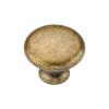 Classic Round Knob 030mm Distressed Brass finish