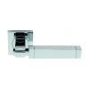 Serozzetta Cube Lever On Square Rose - Polished Chrome