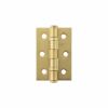 Atlantic CE Fire Rated Grade 7 Ball Bearing Hinges 3" x 2" x 2mm - Satin Brass (Pair)