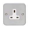 Eurolite Metal Clad 1 Gang Unswitched Socket Metal Clad