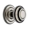 Heritage Brass Centre Door Knob Round Design 3 1/2" Polished Nickel Finish