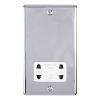 Eurolite Enhance Decorative Shaver Socket Polished Chrome