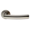 Steelworx Swl Scimitar Lever On Rose - Satin Stainless Steel