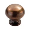 Solid  Mushroom Knob - Bronze