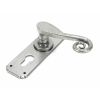 Pewter Monkeytail Lever Euro Lock Set