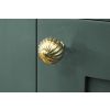 Polished Brass Spiral Cabinet Knob - Small