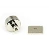 Polished Nickel Brompton Cabinet Knob - 25mm (Square)