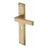 Heritage Brass Atlantis Long Lever Lock Satin Brass finish