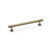 Alexander & Wilks - Round T-Bar Cabinet Pull Handle - Antique Brass - 160mm