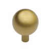 Heritage Brass Cabinet Knob Sphere Design 28mm Satin Brass finish