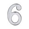 Heritage Brass Numeral 6 Self Adhesive 51mm (2") Polished Chrome finish