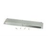 Satin Chrome 250mm Art Deco Rectangular Pull