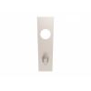 174 X 45 X 8mm Steelworx Square Backplates - Bathroom  (78mm c/c) + Small Indicator & Turn - Satin Stainless Steel