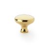 Alexander & Wilks - Wade Round Cupboard Knob - Polished Brass - 38mm