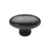 Rustic Dark Bronze Cabinet Knob Oval Design 38mm