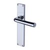 Heritage Brass Octave Lever Latch Door Handle on 200mm Plate Polished Chrome finish