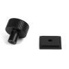 Matt Black Judd Cabinet Knob - 25mm (Square)