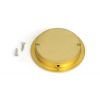 Polished Brass 75mm Art Deco Round Pull