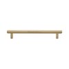 Heritage Brass Cabinet Pull Complete Knurl Design 160mm CTC Satin Brass finish