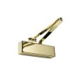 Rutland TS.3204 Door Closer c/w Slim Line Cover, Flatbar Armset, Polished Brass