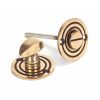 Polished Bronze Round Bathroom Thumbturn