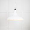 Smooth Brass Frankley Pendant in Flock