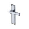 Heritage Brass Door Handle Lever Latch Atlantis Design Polished Chrome finish