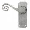 Pewter Monkeytail Lever Latch Set