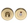 Heritage Brass Indicator Turn &amp; Release for Bathroom Doors Satin Brass finish